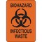 Brady Biohazard Sign, 10 in H, 7 in W, Plastic, Rectangle, English, 126637 126637 - alternate 1